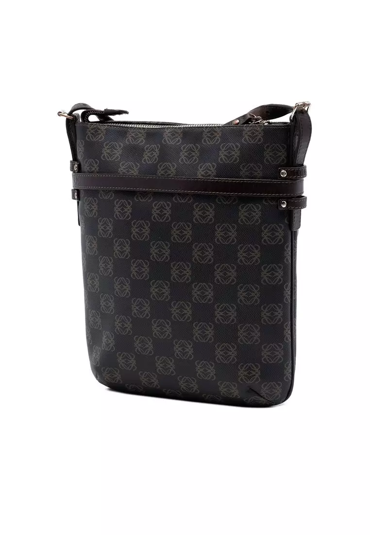 Pre-Loved Loewe Anagram Coated Canvas Crossbody
