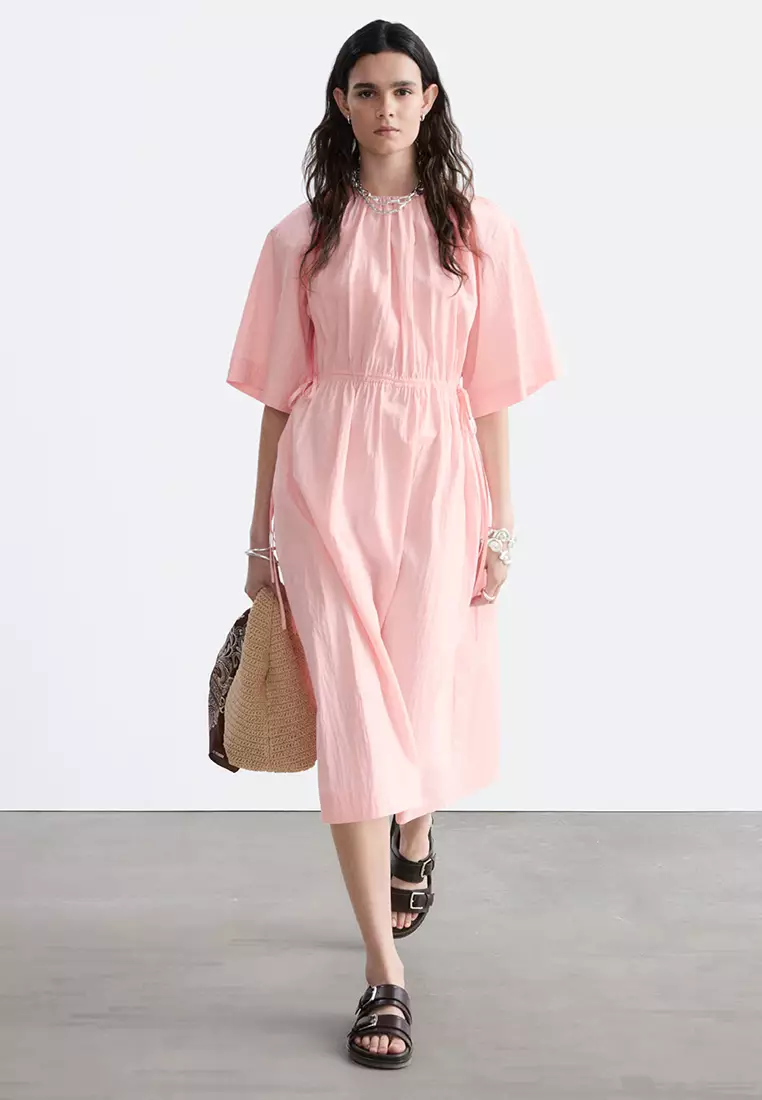 Drawstring Midi Dress