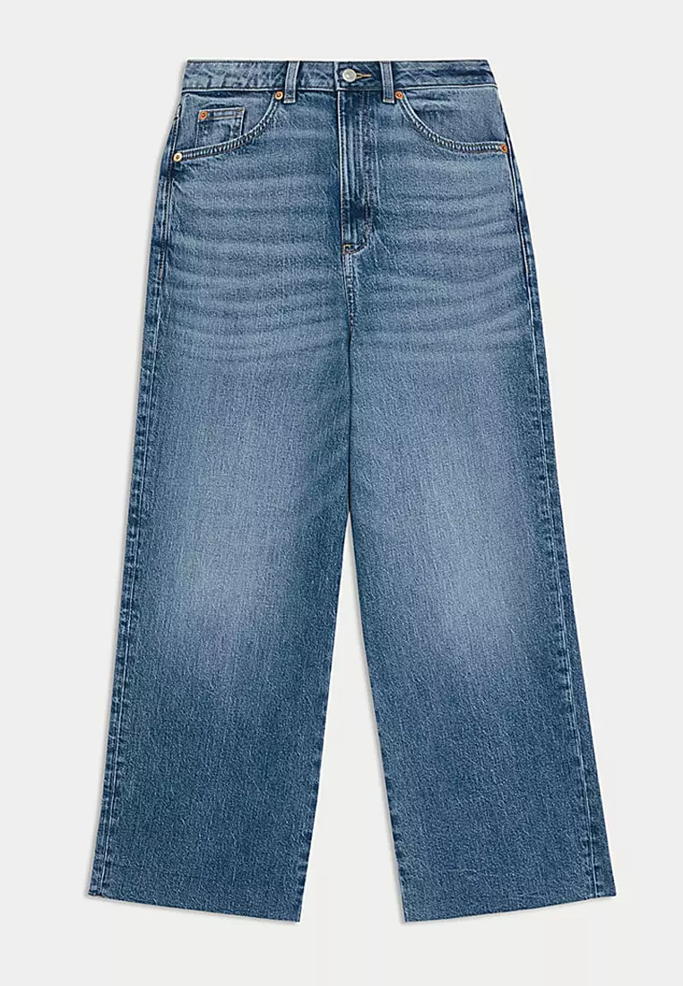 Wide Leg Cropped Jeans