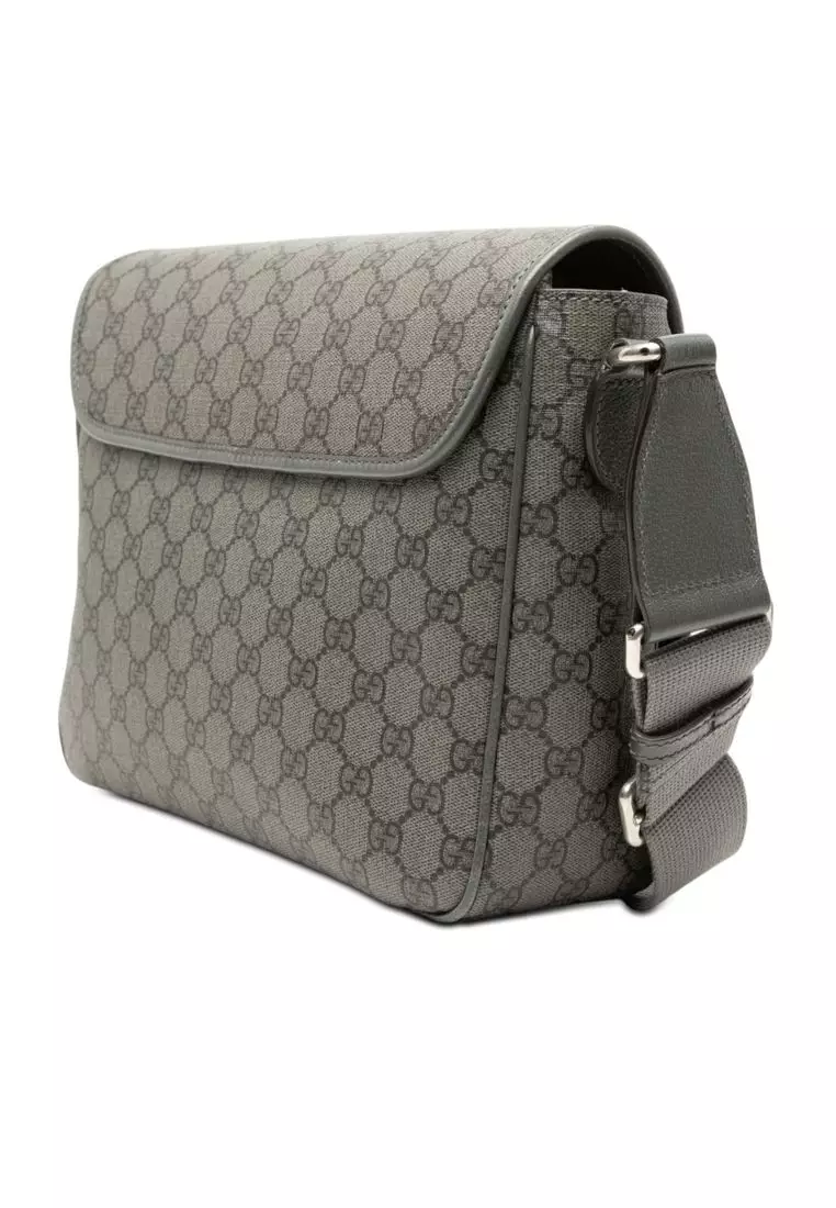 Pre-Loved Gucci Medium Gg Supreme Ophidia Messenger Bag