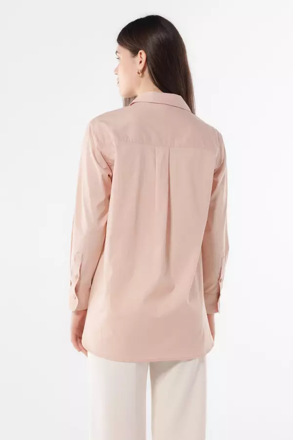 MINIMAL - Alissa - Kemeja Basic Regular Fit - Pink Colour Pink