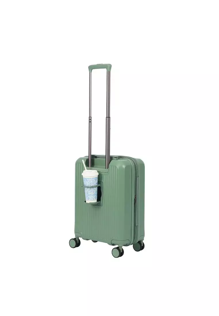 Crossing VIVE Polycarbonate Expandable Carry On Luggage V2 - Sage Green