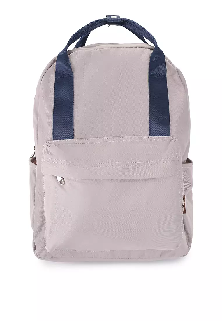 Backpack with discount top handles