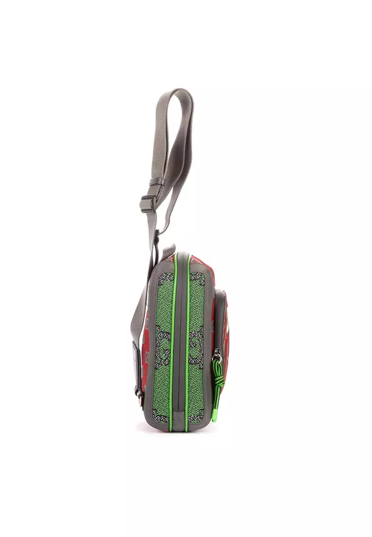 Buy Gucci Pre-Loved Two Way Jersey GG Backpack Online  display picture 3