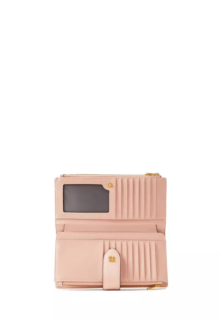 BONIA Medium Beige Cindy Flip Wallet ZALORA