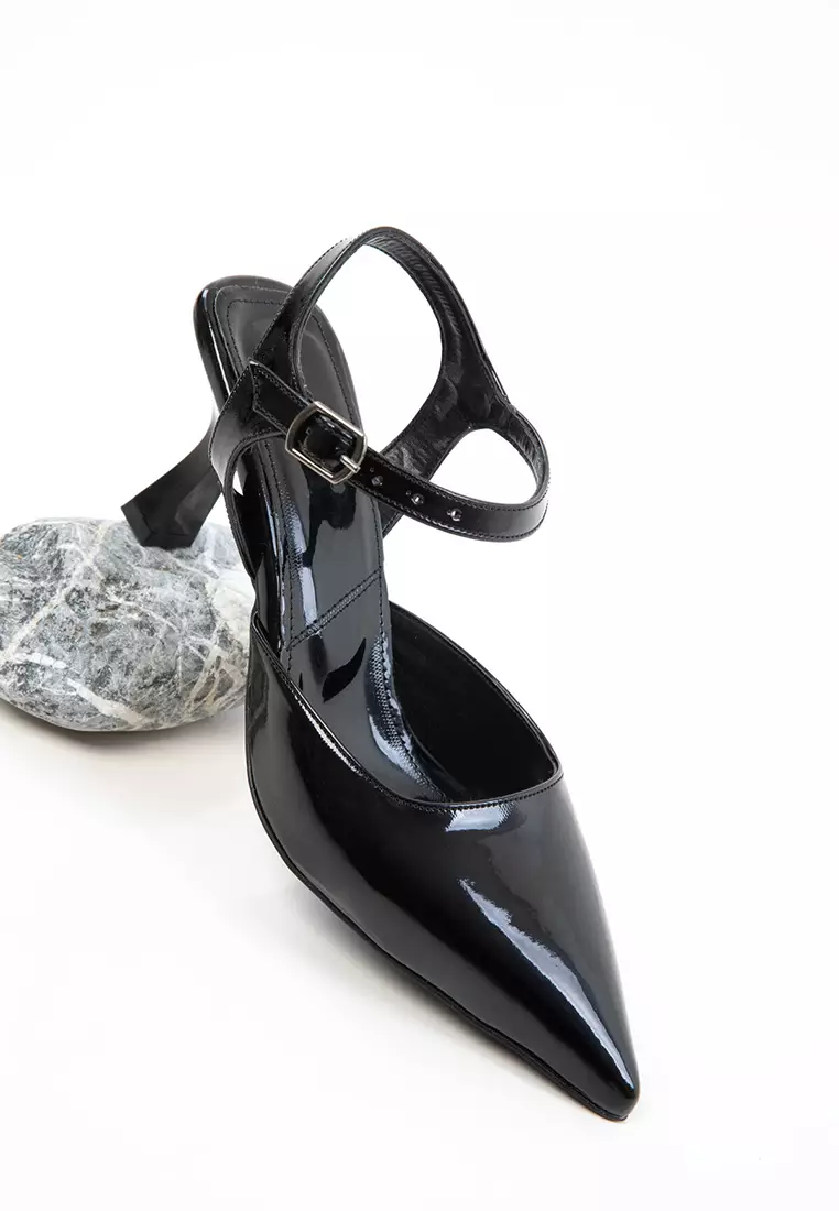 Patent Leather Classic Heeled Shoes