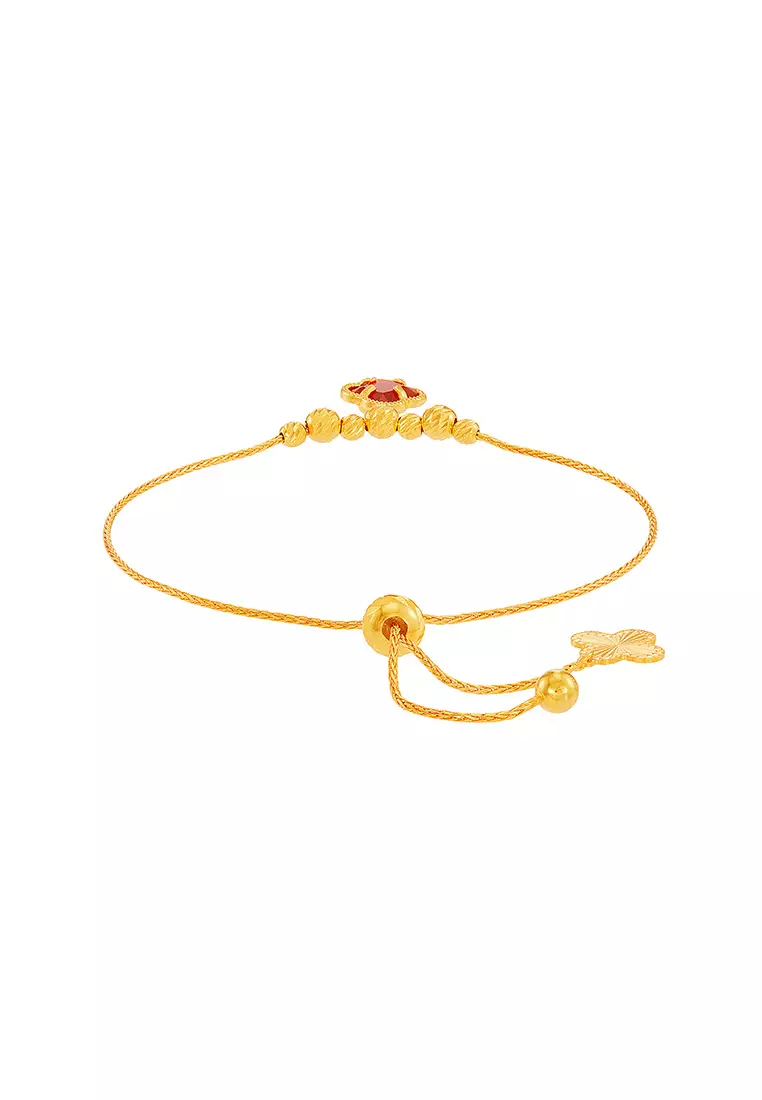 HABIB 925 Red Onyx Coloured Stone Bracelet BR-11 RED SY