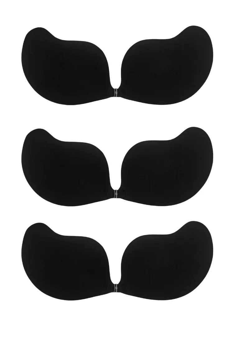 NuBra Seamless Adhesive Bra (Black, A) : : Clothing
