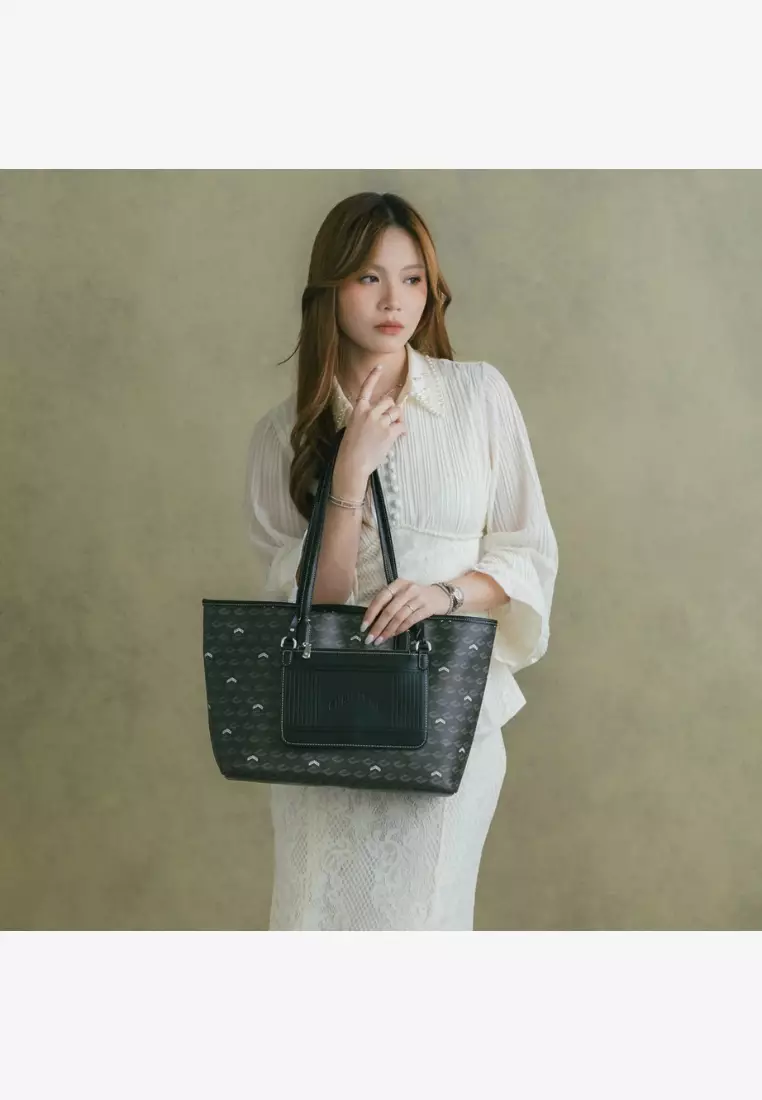 Russo Large Monogram Tote Limited Edition Black
