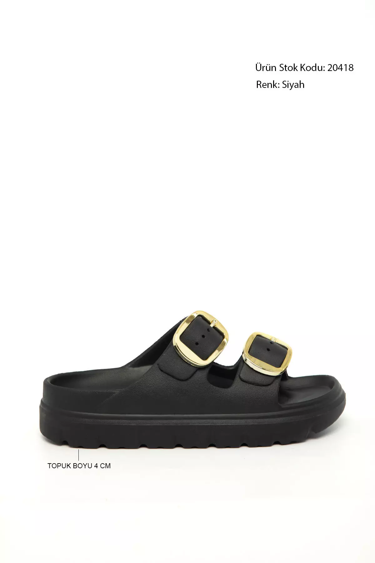 Black Women'S Slippers 20418