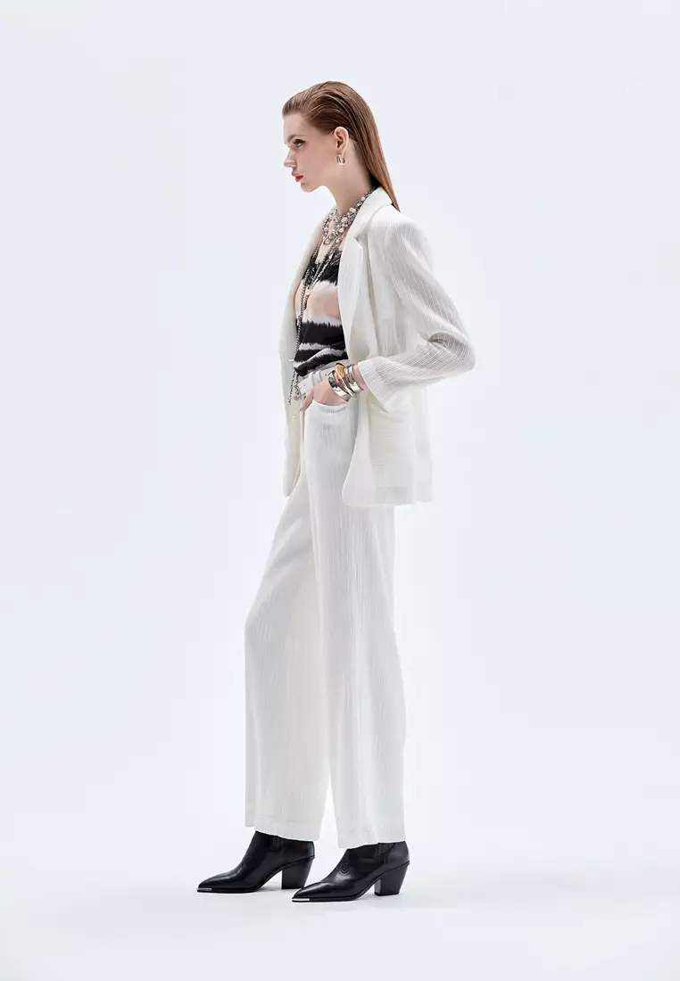 Wide Leg White Pants