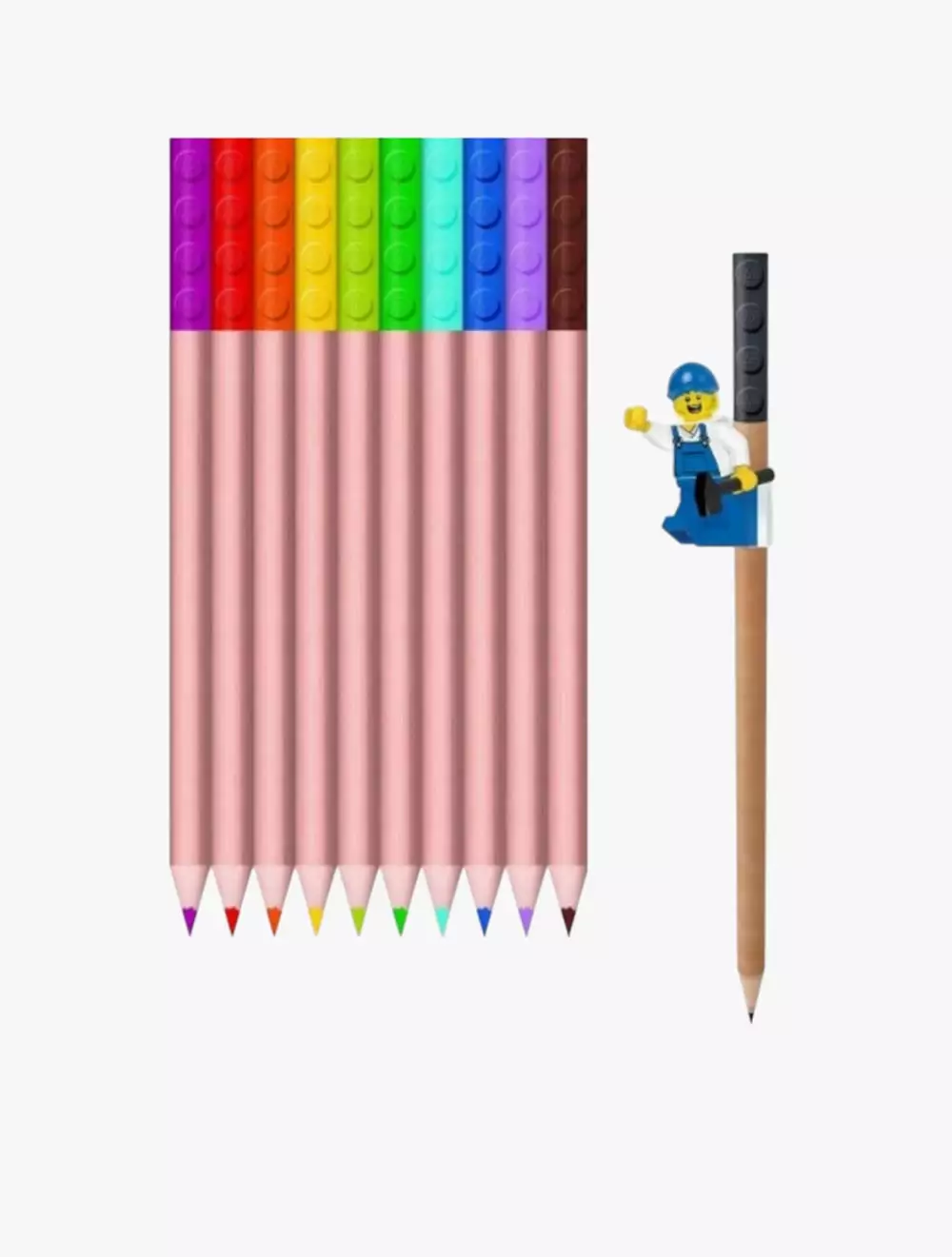 LEGO Colored Pencils with Topper 12 Pack - 53706