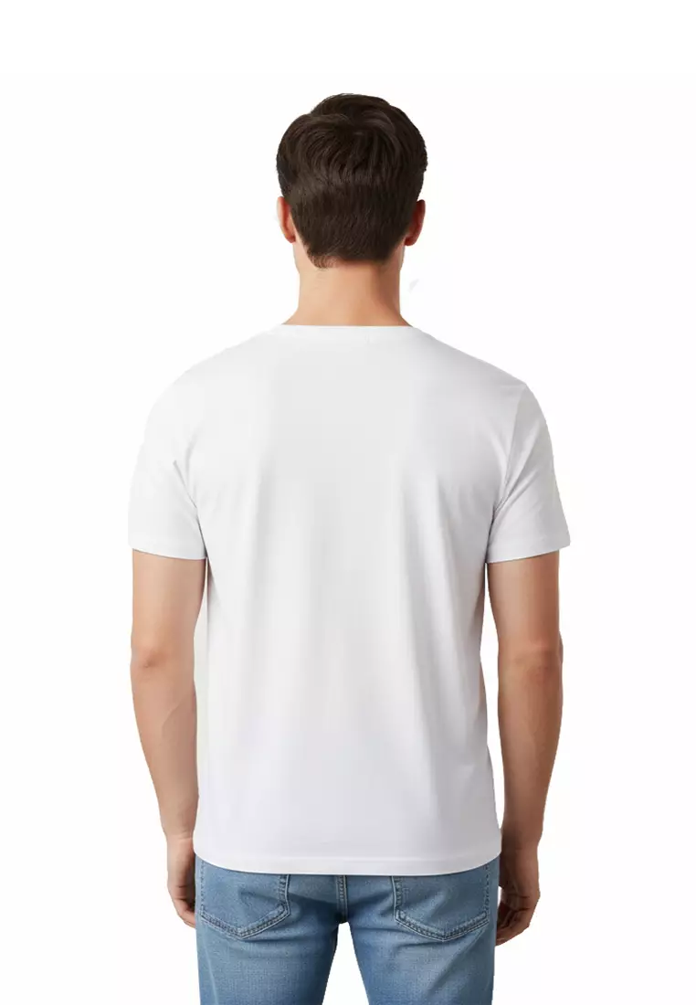 PC5129-1 T'SHIRT ROUND NECK BAMBOO ( PUTIH )