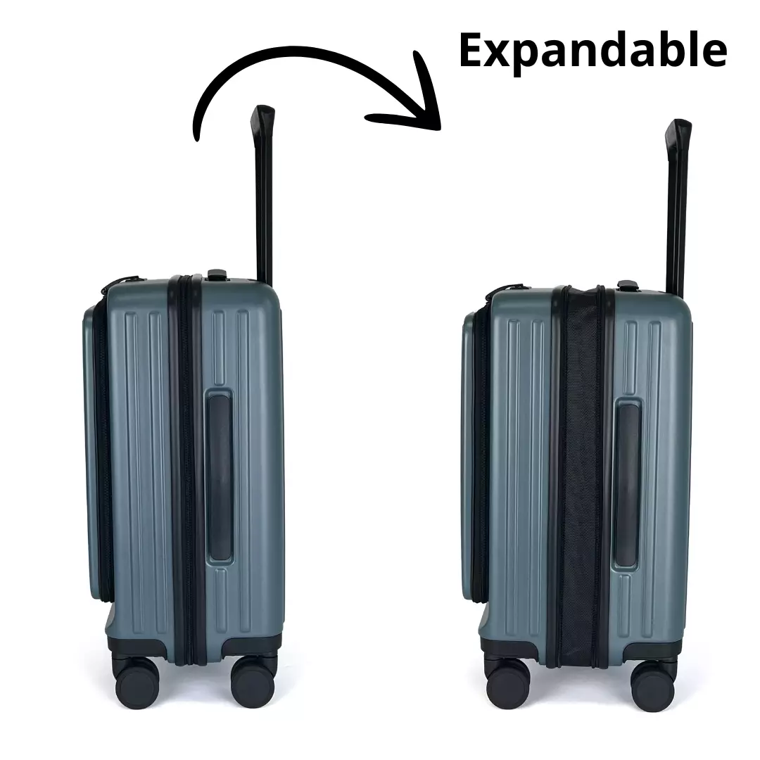 Navy Club Emerald Koper Hardcase PC - 4 Roda Putar TSA Lock - Size 20 Inch