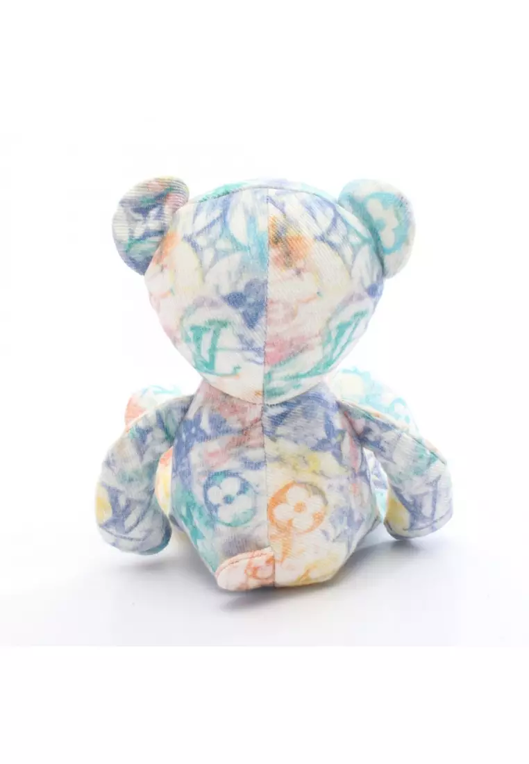 Pre-Loved Louis Vuitton Doudou Louis monogram teddy bear stuffed toy interior fabric multicolor