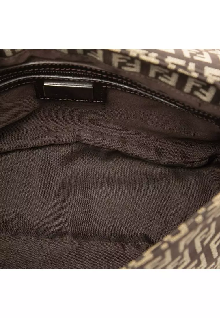 Pre-Loved Fendi Zucchino Canvas Crossbody