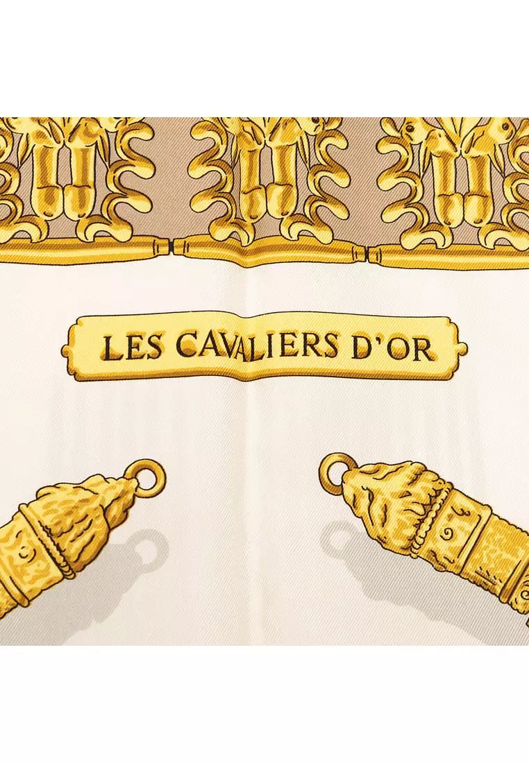 Hermès Pre-Loved Hermès Les Cavaliers D Or Silk Scarf 90 2026