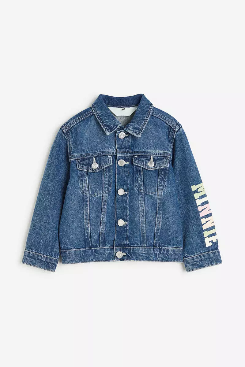 Printed denim jacket sale zara