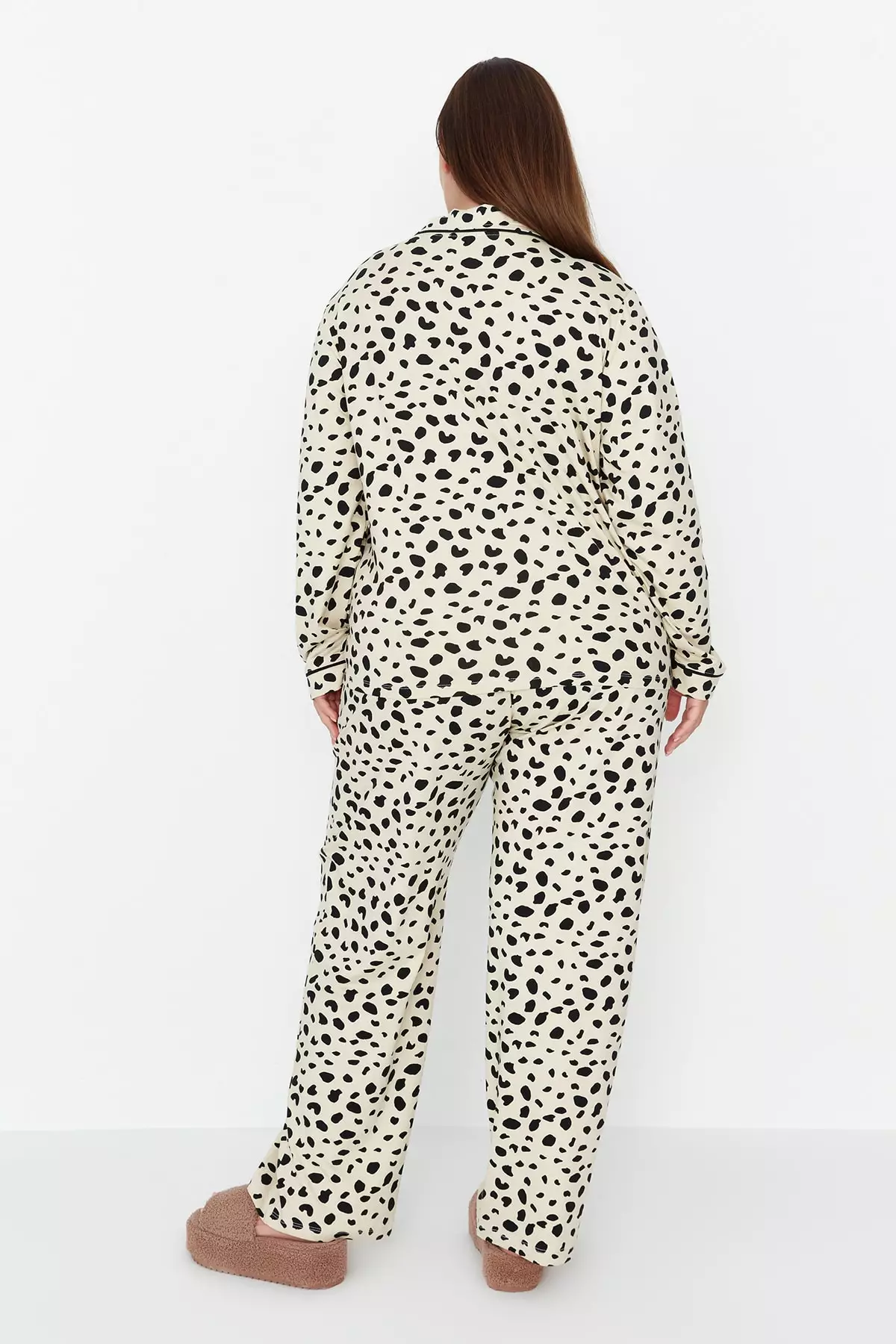 Colorful Animal Patterned Shirt Collar Pajamas Set - Tbbaw23Ai00015