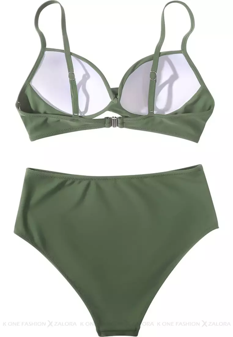(2pcs)Sexy Suspender Bikini Swimsuit