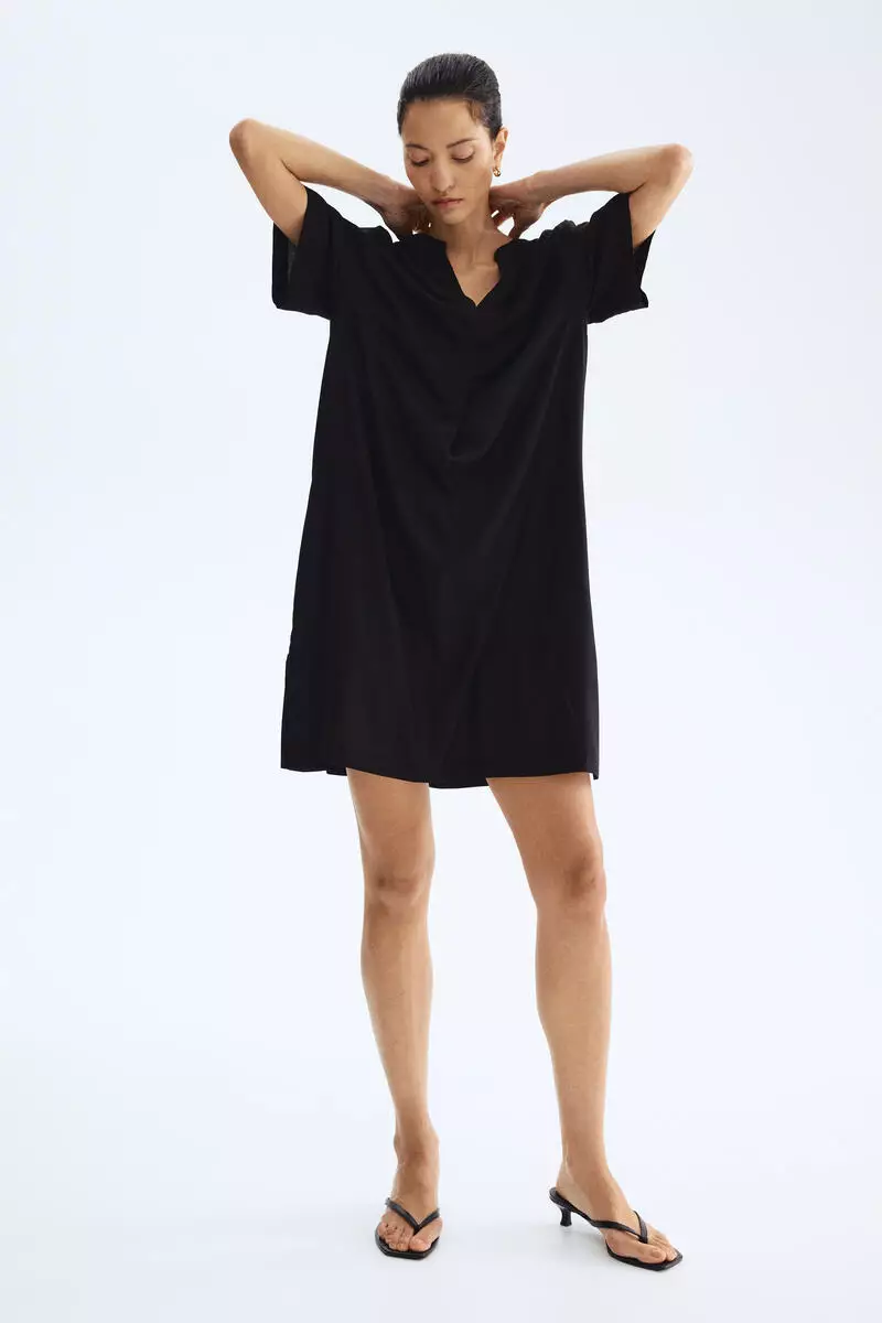 Viscose tunic dress