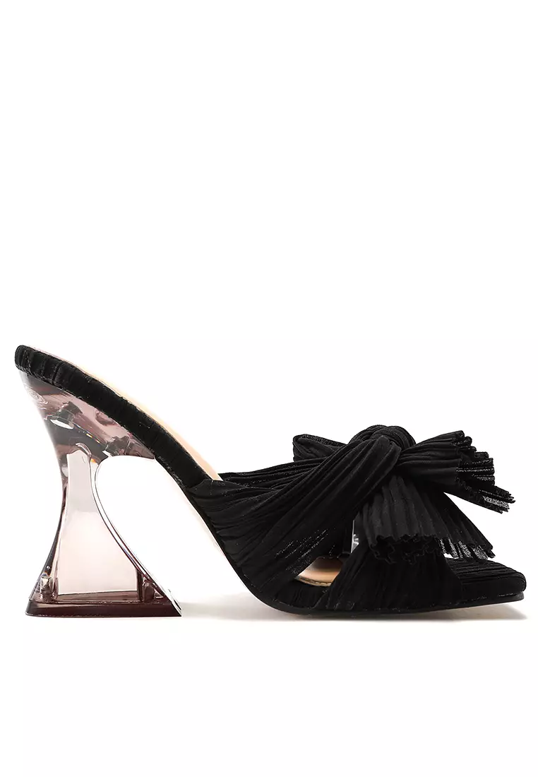 Discount on Twenty Eight Shoes  shoes - SKU: 9.5cm Bowknot Strap Crystal Heel Sandals Wty3299-1