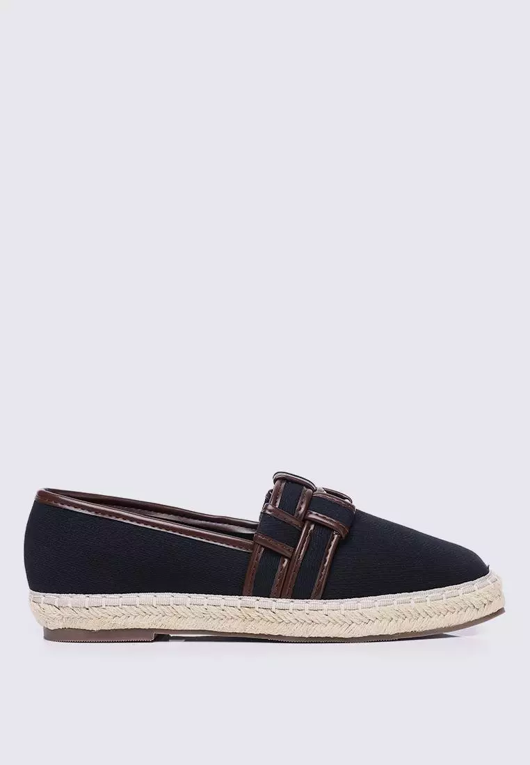 Discount on My Ballerine  shoes - SKU: My Ballerine Diane Comfy Espadrilles In Black