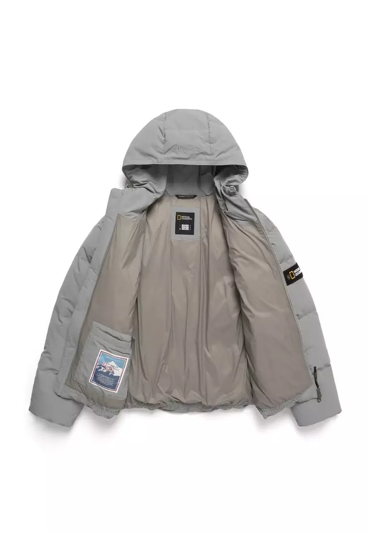 男女同款HERON連帽羽絨外套