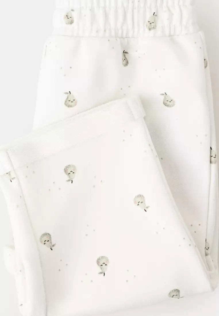 Printed Cotton Joggers