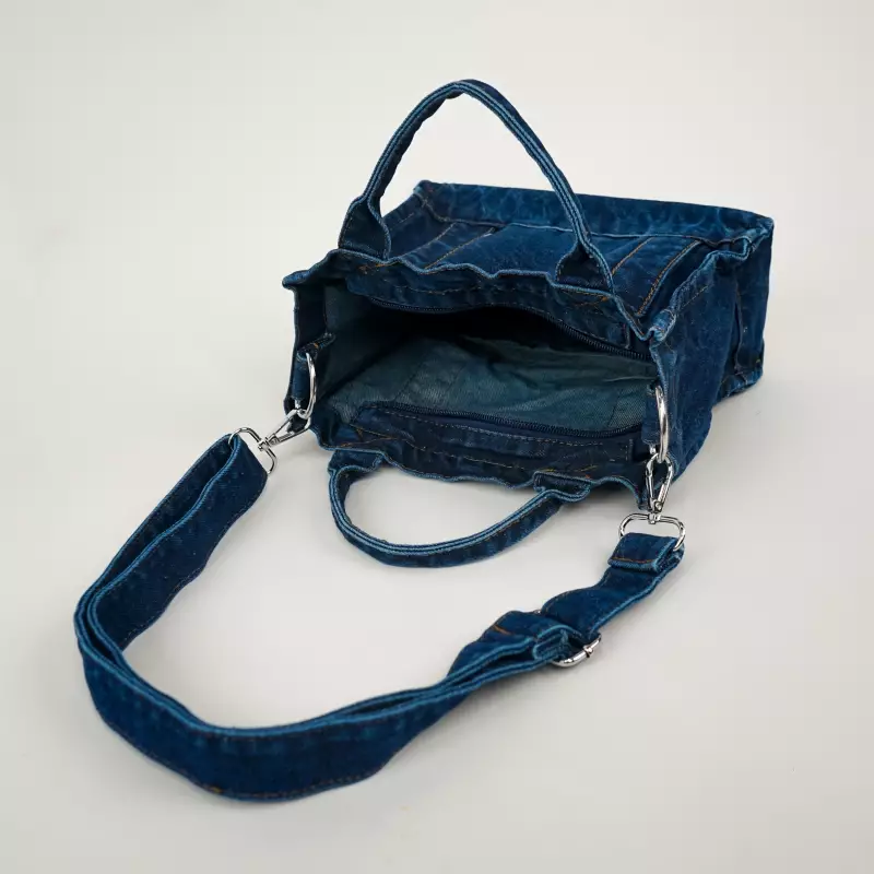 Tas Wanita Selempang Denim Kya Sling / Shoulder Bag A902A 220419 Les Femmes - Colour NAVY
