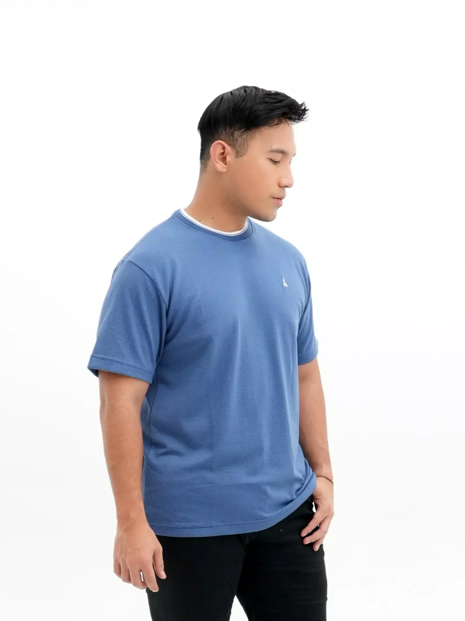 Kaos Oblong T-Shirt Biru 3456