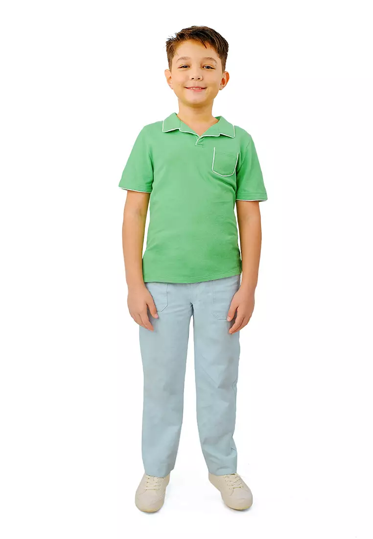 Boys Canvas Straight Leg Pants