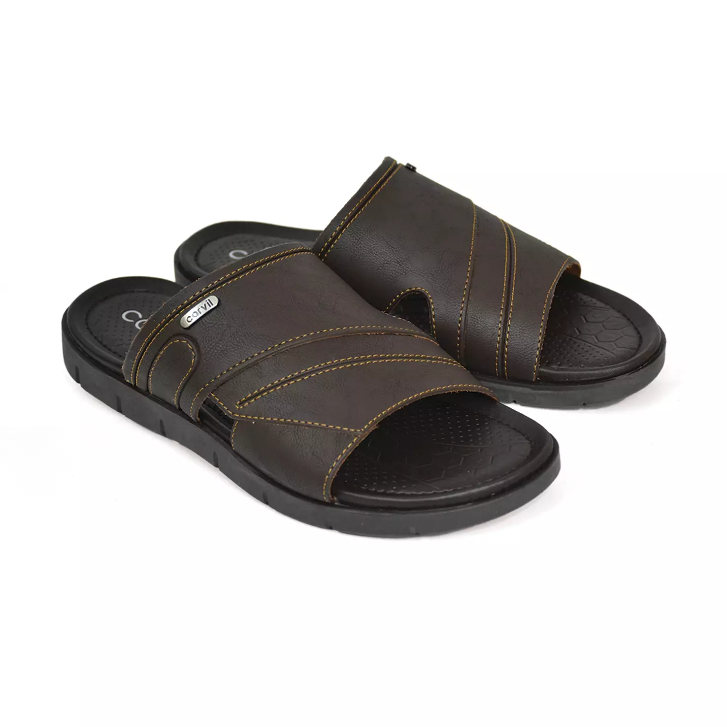 Carvil Sandal Pria Wolves-03 M Dark Brown