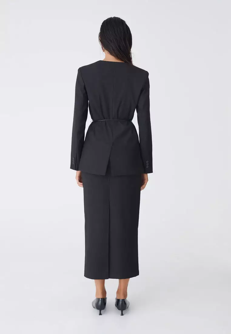 Aaria Collarless Blazer