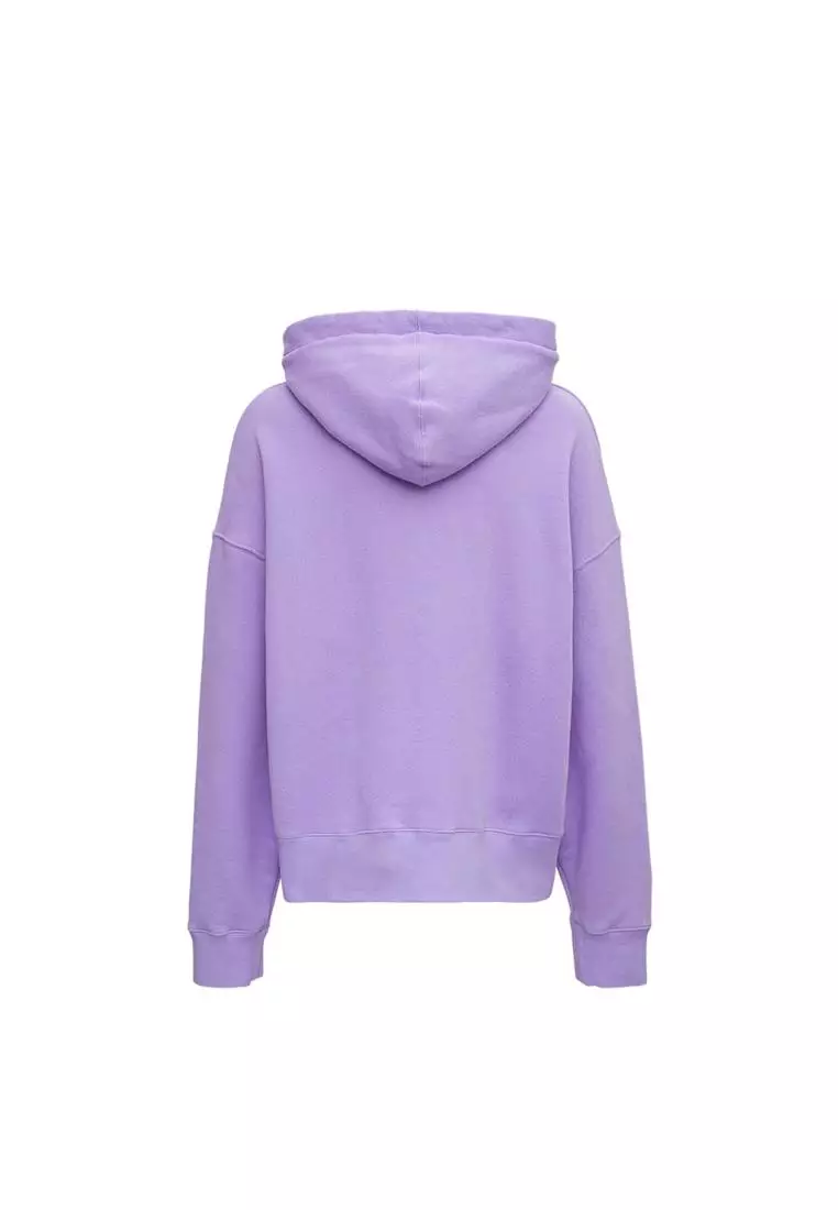 Purple zip up on sale sweatshirt