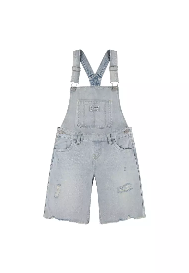 Buy Levi s Levi s Denim Midi Shortall Big Kids Online ZALORA
