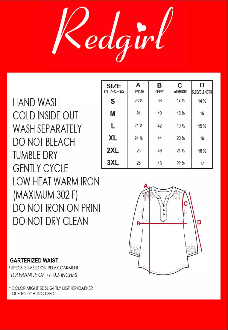 3/4 Sleeves Chinese Collar Blouse