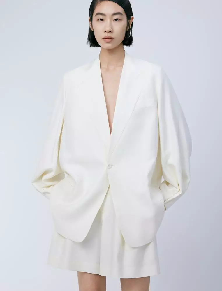 Single-Breasted Loose Fit Suit Jacket