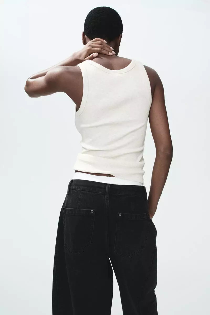 Ribbed vest top
