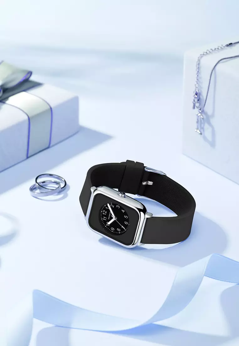 Jam Tangan Wanita Anti Air Kuarsa Square Mode Tali silikon Jam Tangan Cewek