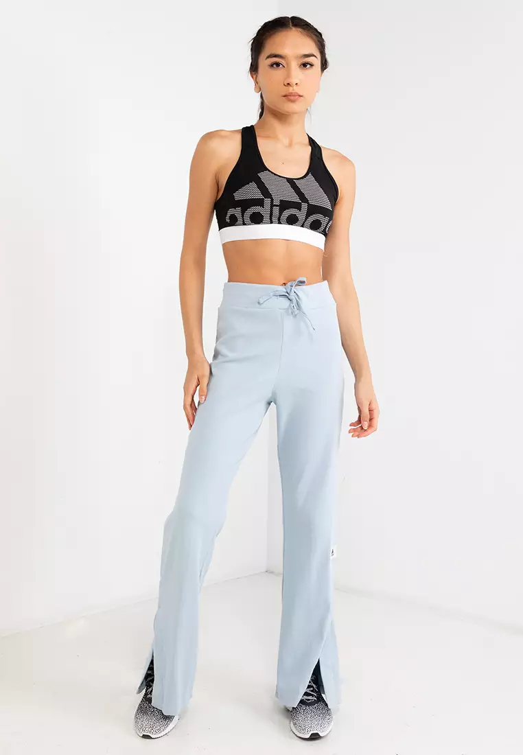 Lounge Ribbed Flared-Leg Pants