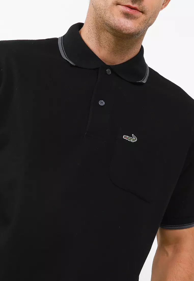 Crocodile COLE Black Baju Kaos Kerah Pria Men Polo Relax fit
