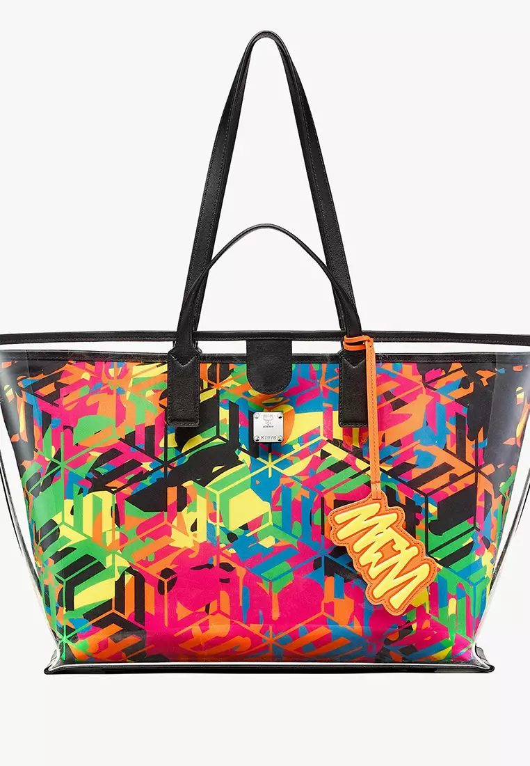 Mcm nylon tote discount bag