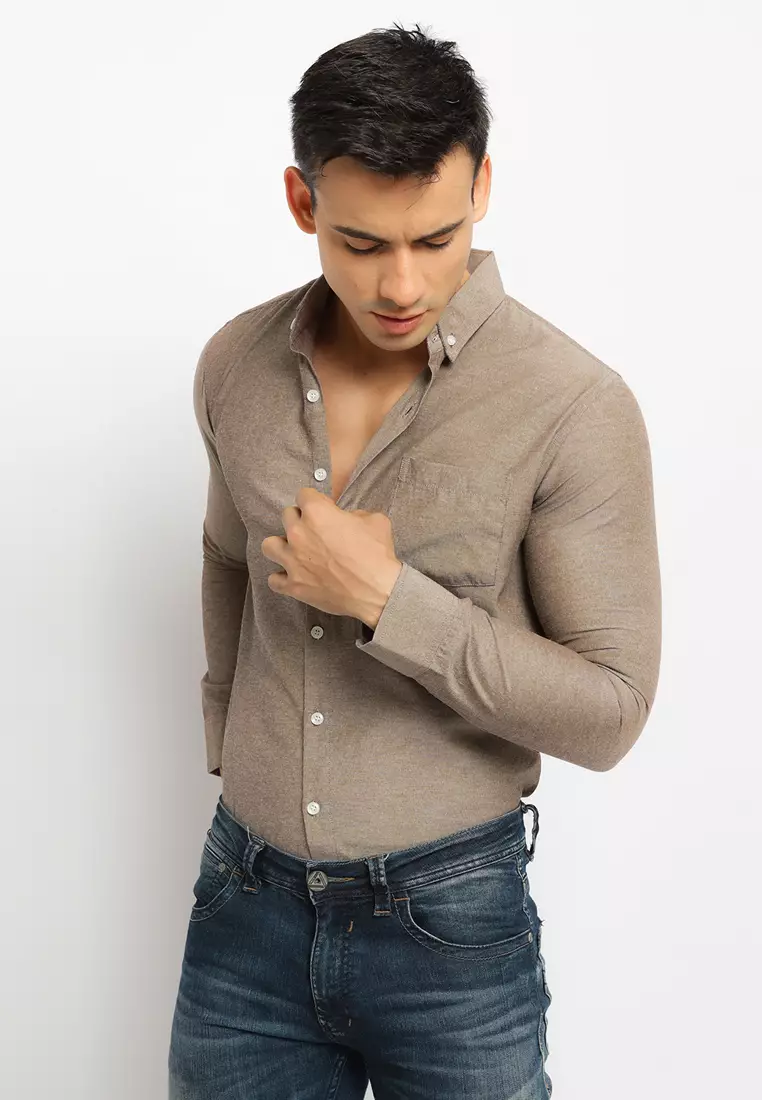 Brown Oxford Shirt