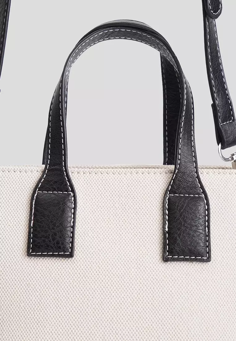 Top Handle Bag With Detachable Strap