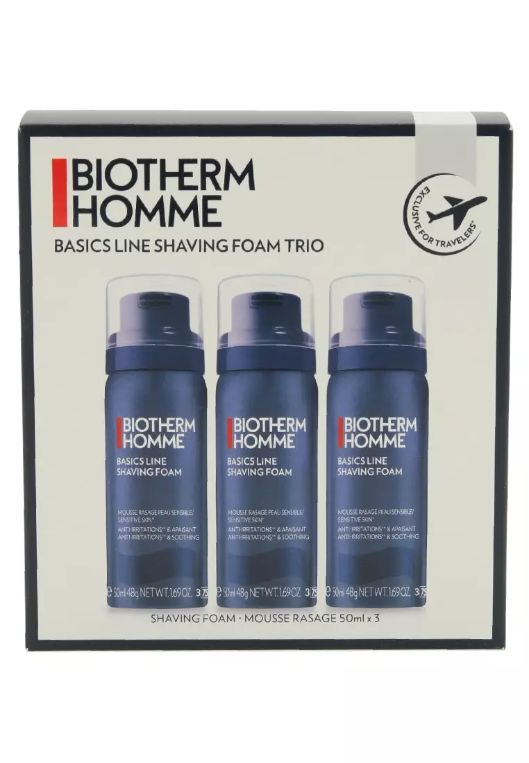BIOTHERM HOMME BASICS LINE SHAVING FOAM TRIO 50ml X 3PCS