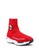 House of Avenues red Ladies Be 100% You Sock High-top Sneaker 4486 Red 34BB4SH7536E80GS_2