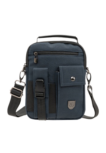 LancasterPolo blue Lancaster Polo Men's Sling Chest Shoulder Crossbody Bag Waterproof Hiking Daypack Small 29C87ACC437B01GS_1