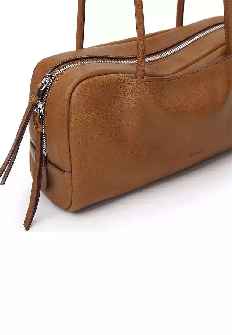 TONA Pocket East West Boston Bag - Caramel