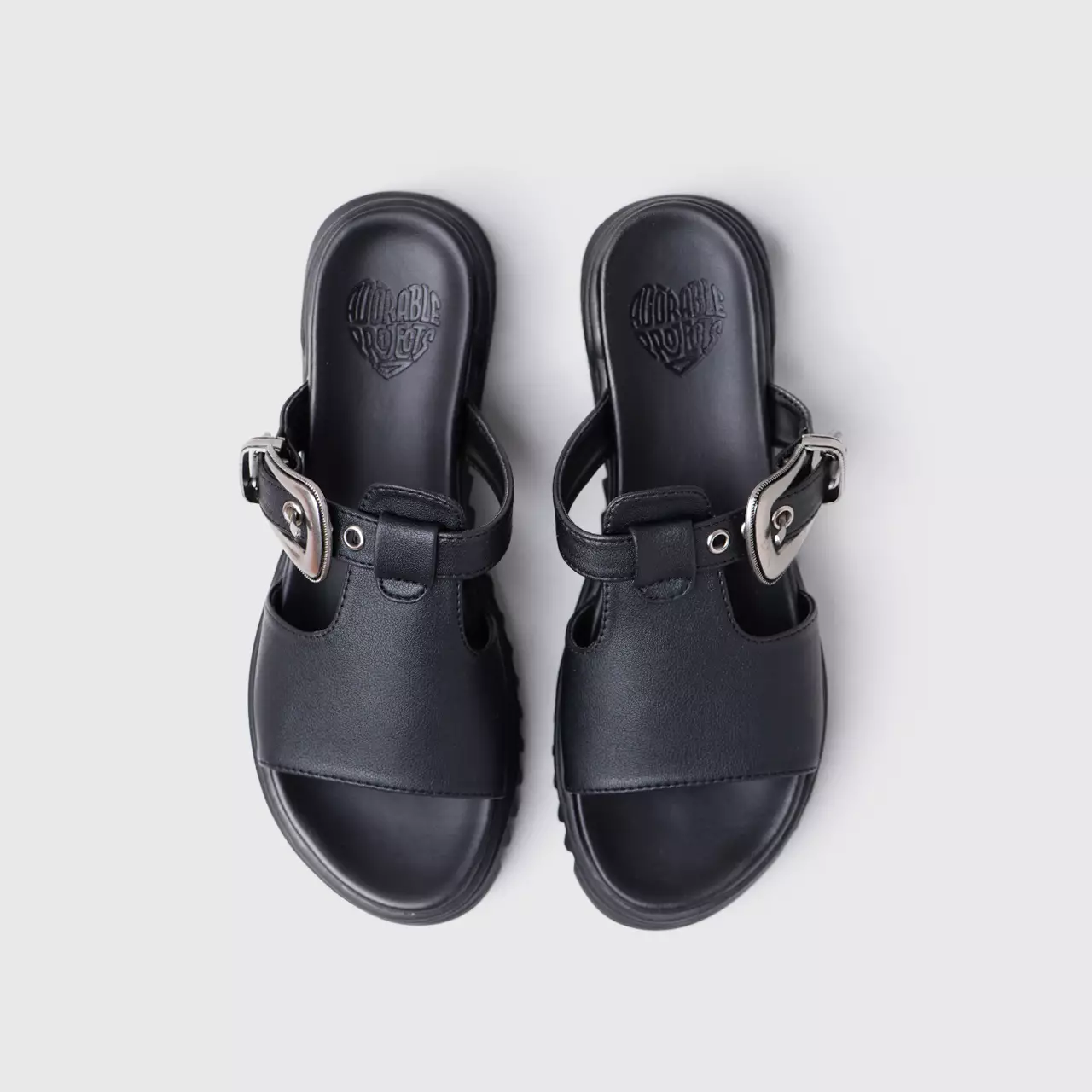 Shafa Sandals Matte Black